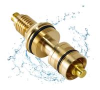 LEAPTREND 47310000 - Termoelemento cromado universal de latón de 3/4 pulgadas, apto para válvula termostática Grohe de cartucho de parafina de ducha, piezas de reparación y sistemas termostáticos