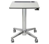 LEARNFIT II, escritorio de pie ajustable, acabado anodizado transparente