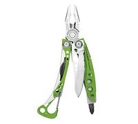 Leatherman Skeletool - Herramienta multiusos resistente con 7 herramientas esenciales incluyendo un abridor de botellas, para aventuras al aire libre hecha en los EE.UU., en verde