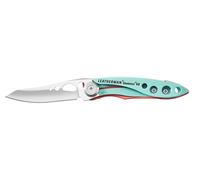 Leatherman Skeletool KB, Azul y Rosa | Navaja con Hoja de Acero Inoxidable y Abrebotellas