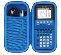 Lebakort Funda rígida Compatible con Texas Instruments TI-84 Plus CE/TI-84 Plus/TI-Nspire CX II CAS/TI-Nspire CX II/TI-83 Plus/TI-89 Titanium/TI-85/TI-86 calculadora gráfica a Color (Azul)
