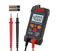 Lecerrot multímetros - Pruebas portátiles Rango automático 4000 Cuentas DC AC Voltage Tester | Probador eléctrico Alimentado por batería sin Contacto Ncv con protección