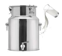 Lechera Acero Inoxidable Alimenticio 5l 10l 20l 30l 40l 50l 60l 70l con Tapa Hermética y Asa, Bidón de Leche Multiuso, Jarra de Leche, Cubo Acero Inoxidable, Sin Olor(No Spigot,58L/15.32Gal)