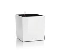 Lechuza Maceta Cube Premium 40, juego completo, blanco brillante