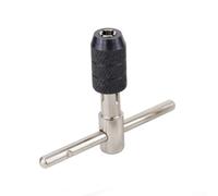 Lecreatekit Llave de trinquete con mango en T, soporte de grifo de precisión para roscas M3-M6, herramienta manual de acero para áreas estrechas