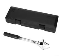 Lecreatekit Llave dinamométrica ajustable 3/8 Drive 19-110Nm Tipo de clic para reparación de bicicletas de coche, acero al cromo vanadio doble escala, cabeza de trinquete profesional (B)