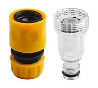 Lecreatekit Racores de manguera para lavadora a presión, conector de manguera con filtro de residuos, accesorios de lavadora a presión para Parkside, patios, entradas