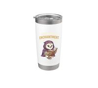 Lectura & Encantamiento en Mystics Cita M Owl Book Lover Club Vaso térmico de acero inoxidable de doble pared