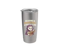 Lectura & Encantamiento en Mystics Cita M Owl Book Lover Club Vaso térmico de acero inoxidable de doble pared