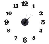 LecWec Reloj de Pared Negro DIY