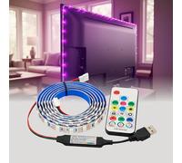 LED ATOMANT 2x 2m Tira Luz LED Sincronización Musical TV 5V USB RGB y Mando | Corte cada 50cm
