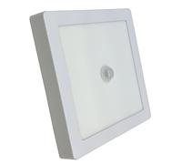 LED ATOMANT 2x Plafon LED Cuadrado Superficie 220mm 20W Luz Fria con Sensor