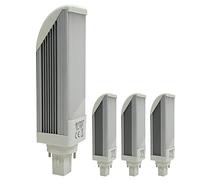 LED ATOMANT 4x Bombilla LED PL G24 7W 2 pin Color Luz Calida 700lm