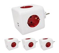 LED ATOMANT 4X Cubo Enchufe USB 16A 4 Tomas CA y 2 USB 3.0