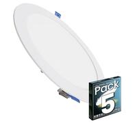 LED ATOMANT 5x Downlight LED Empotrable Corte 205mm 20W Color Luz Calida