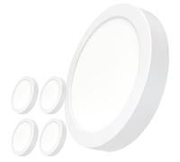 LED ATOMANT 5x Plafon LED Superficie 220mm 20W Color Luz Calida 1800lm | Color Blanco Calido 3000K, Driver incluido