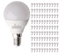 LED ATOMANT Bombilla LED E14 G45 7W, 630 Lúmenes, Casquillo Fino, Equivalente a 68W Incandescente, Bajo Consumo, Ahorro Energético +85%, Encendido Instantáneo, Luz Homogénea, Ideal para Lámparas de Me