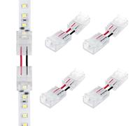 LED ATOMANT Conector Flexible Recto para Tiras LED Monocromo 10mm, Union Sin Soldadura para Tramos Separados, Instalacion Facil y Rapida, Ideal para Montajes Continuos