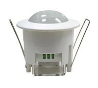LED ATOMANT Detector de Movimiento Empotrable Techo, Sensor Lumínico Regulable, Alcance 6m, Ángulo Detección 360º, Ideal para Interiores, Pasillos, Escaleras, Iluminación Automática, Ahorro