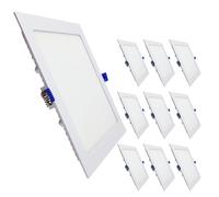 LED ATOMANT Downlight LED Panel Cuadrado 220mm 20W, CCT (Selector de Color Blanco Calido, Neutro y Frio), Corte 205mm, 1800lm, Driver incluido