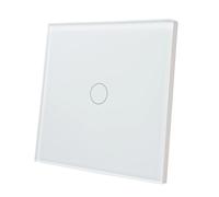 LED ATOMANT Interruptor de Cristal Inteligente ZigBee 3.0, 1 Vía, Requiere HUB ZigBee, Compatible con App Smart Life y Tuya, Control por Voz con Alexa y Google Assistant, Pulsador Táctil para