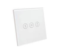 LED ATOMANT Interruptor de Cristal para Persiana Wifi. Interruptor Inteligente Mediante APP del Telefono. Compatible con Alexa y Google Home. Pulsador Tactil para Motor Persianas/Cortinas