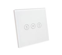 LED ATOMANT Interruptor de Cristal para Persiana Wifi. Interruptor Inteligente Mediante APP del Telefono. Compatible con Alexa y Google Home. Pulsador Tactil para Motor Persianas/Cortinas