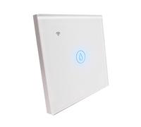 LED ATOMANT Interruptor Inteligente WiFi de Cristal para Caldera/Calentador de Agua. Control con la app Smart Life/Tuya, compatible con Alexa y Google Home. Fácil instalación, diseño elegante, táctil,