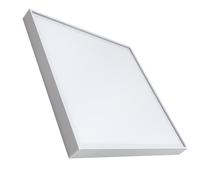 LED ATOMANT Kit Panel LED 60x60cm CCT 48W 5000 lúmenes con soporte de superficie blanco incluido, CCT (Selector de Color Blanco Calido, Neutro y Frio), ideal para oficinas, cocinas, comercios o pasill