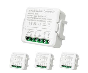 LED ATOMANT Mini Interruptor Persianas WiFi, Controlador programable con Temporizador, Control Remoto APP Smart Life y Voz, Compatible con Alexa y Google Home, Uso con cortinas o persianas electricas