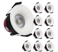 LED ATOMANT Pack 10x Downlight LED Redondo Empotrable 8W CCT, Con Selector de Color Blanco (Calido, Neutro o Frio), IP65, Corte 70mm, 720 Lumenes, Ceiling Integrado Directo a 220V