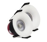 LED ATOMANT Pack 2x Downlight LED Redondo Empotrable 8W CCT, Con Selector de Color Blanco (Calido, Neutro o Frio), IP65, Corte 70mm, 720 Lumenes, Ceiling Integrado Directo a 220V