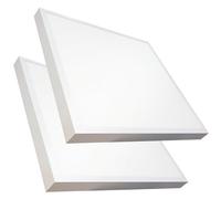 LED ATOMANT Pack 2x Plafon LED Cuadrado Panel Superficie 60x60cm 48W, CCT (Selector de Color Blanco Calido, Neutro y Frio), 5500 Lumenes, Driver incluido