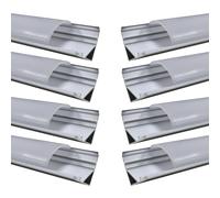 LED ATOMANT Pack 4x Perfil de Aluminio 1M 45º para Tira LED - Protección y Ocultamiento - Alta Calidad