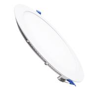 LED ATOMANT Panel Downlight LED redondo plano CCT 20W 220 mm, 2100 lúmenes, luz regulable en temperatura (blanco cálido, neutro y frío), driver incluido, ideal para empotrar en techos de interiores,