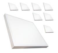 LED ATOMANT Plafón LED Cuadrado Panel Superficie 60x60cm, 48W, CCT (Selector de Color Blanco Cálido, Neutro y Frío), 5500 lúmenes, Driver incluido, Alta ajo consumo, Fácil instalación, Lu