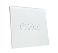 LED ATOMANT Regulador de Cristal Inteligente Wifi, Regulador luz de pared, Control Mediante APP Smart Life, Compatible con Alexa y Google Assistant, Pulsador Tactil Atenuador Iluminacion