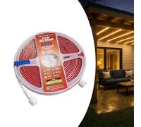 LED ATOMANT Rollo de 5 metros de Tira LED COB 220V directa a red, impermeable IP65, 8W por metro, Corte cada 16,5cm, luz continua sin transformador, ideal para exteriores, terrazas, rótulos o decoraci