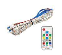 LED ATOMANT Tira LED RGB 2M 5V USB, 60 LED/m con corte cada 50 cm, Iluminación decorativa interior con mando a distancia incluido para control de colores, modos y brillo, Ideal para TV, PC, Fácil