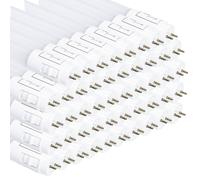 LED ATOMANT Tubo LED 60 cm T8 estándar, 9W y 1100 lúmenes por unidad, CCT regulable con selector de color (blanco cálido, neutro y frío), incluye cebadores LED, ideal para sustituir fluorescentes,