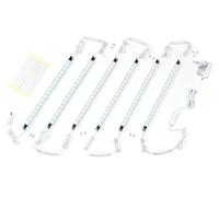 LED bajo vitrina, kit de 6 tiras de LED para muebles de iluminación, Linkable, color blanco 6000K