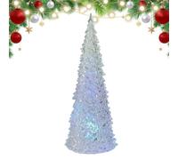 LED Christmas Tree Decor, 7 Color Changing Seasonal Nightlight, Tabletop | Features 7 colores changing lights, reusable build, festive charm, decorative appeal, and versátil use for living room, desk,