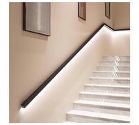 LED ir il - Acero satinado para interiores y exteriores, 39.3in / 1 m, color negro, incluye 2 soportes de pared seguros e iluminación para irs diseño moderno
