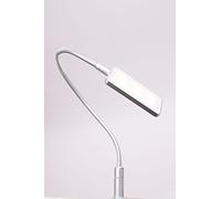 led luminaria para la cama de 4 W luminaria para leer luminaria flexible lámpara para la mesita de noche lámpara para la cama, selección: set de 1 gris plata