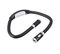 LED Luz de Lectura Cuello, Luz Lectura Libros Cama con 3 Modos de Protección Ocular, Lámpara de flexión ajustable Luz de libro de cuello para Leer,Tejer, Hacer Reparaciones(Negro)
