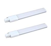 LED PL Ligh 12W ENCHUNO DE ALUMENO EN 2 Pin El Tubo de la lámpara G23 CA 85-265V 6000K Blanca CODRO 2 PCS, Decoración del hogar