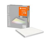 LEDVANCE Plafón LED inteligente, panel interior con tecnología WiFi, color de luz cambiante (3000K-6500K), colores RGB cambiables, 300 mm x 300 mm, compatible con Google y Alexa Voice Control, SMART+