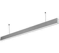 LED Solution: Lámpara LED lineal colgante, color plateado, 40W, calidad premium, modelo 375