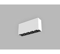 LED2 1491151D: Lámpara de techo LINEAR II ON 5, rectangular, con regulación DALI/botón pulsador, 10W, 3000K/3500K/4000K, índice UGR, color blanco