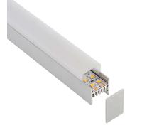 LEDBOX KIT - Perfil aluminio GURKEN para tiras LED, 1 metro. Perfiles para tiras LED, Perfiles de superficie